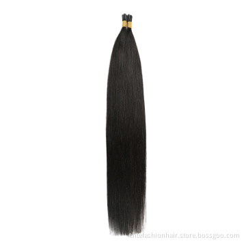 100% remy Virgin human hair Extensions Silky straight Stick I tip Hair Extension double drawn Pre Bonded I Tip Hair Extensions